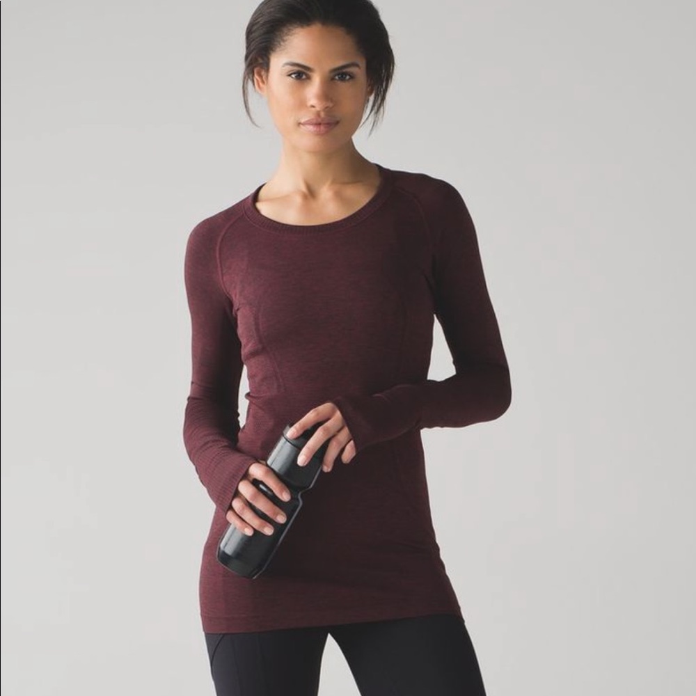 Lululemon Swiftly Tech Long Sleeve Deep Rouge 2
